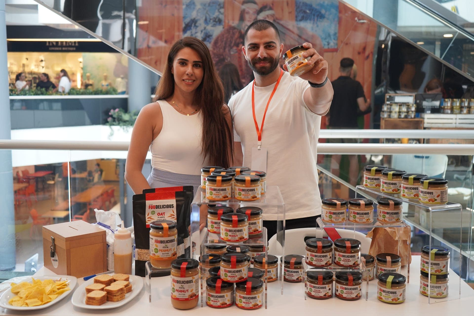 Local food founders presenting their products