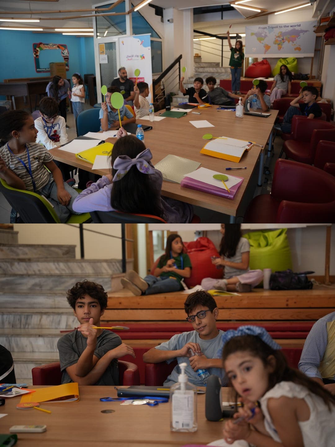Youngpreneurs Academy children working on projects together
